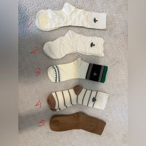 NWOT Vivienne Westwood White and Brown Socks Collection